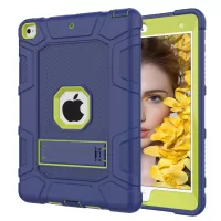 Shockproof Anti-dust Detachable 2-in-1 Protective TPU + PC Kickstand Tablet Cover for for iPad 9.7-inch (2017) (2018) - Blue/Yellow