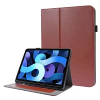 Crazy Horse Texture Two-Fold Design Leather Case for iPad Pro 12.9-inch (2020) - Brown