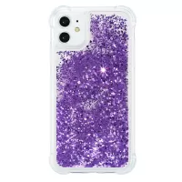 Glitter Powder Quicksand TPU Phone Cover for iPhone 12 Pro/12 - Purple