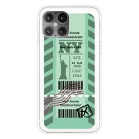 Travel City Boarding Pass TPU Protector Phone Cover for iPhone 12 Pro/12 - NY
