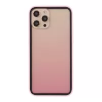 Gradient Color Plastic + TPU Phone Cover for iPhone 12 Pro / iPhone 12 - Pink