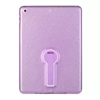 Detachable Glittery Powder Paper Sheer TPU Tablet Case with PC Kickstand for iPad Air (2013)/Air 2/9.7-inch (2018) - Purple