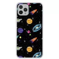 Pattern Printing TPU Cover Case for iPhone 12 Pro Max - Planets
