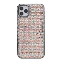 Triangle Glass Rhinestone Decor Plastic + TPU Phone Case for iPhone 11 Pro Max 6.5-inch - Rose Gold