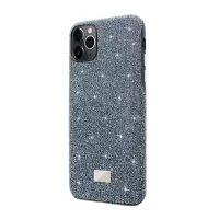 MUTURAL Fashionable Cloth+PC+TPU Phone Case Hybrid Cover for iPhone 12 Pro Max - Blue