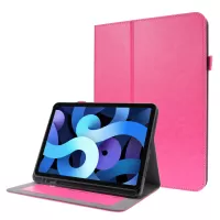 Crazy Horse Texture Two-Fold Design Leather Case for iPad Air (2020)/Air (2022)/iPad Pro 11-inch (2020) - Pink