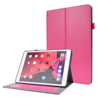 Crazy Horse Texture Leather Two-Fold Design Case for iPad 10.2 (2020) - Pink