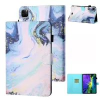 Patterned Leather Card Holder Stand Tablet Flip Cover for iPad Pro 11-inch (2020)/iPad Pro 11-inch (2018) - Oil Painting