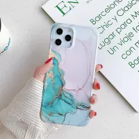 Marble Pattern for iPhone 12 Pro Max Four-corner Anti-fall IMD TPU Cover - Style E