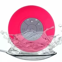 Suction Cup Mini Wireless Bluetooth Speaker Hands-free Call IPX4 Waterproof Shower Loudspeaker for iPhone 7/7 Plus etc. - Rose