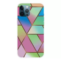 Marble Pattern Printing TPU Phone Cover for iPhone 12 Pro Max - Style A