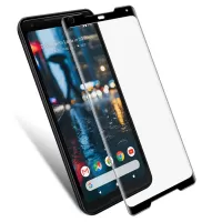 IMAK 3D Curved Full Coverage Tempered Glass Screen Protector for Google Pixel 2 XL - Black