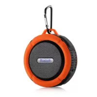 C6 IP65 Waterproof Suction Cup Wireless Bluetooth Speaker Mini Bluetooth Outdoor Speaker - Orange