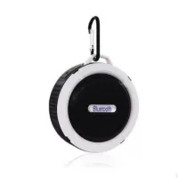 C6 Portable Outdoor Bluetooth Speaker IP65 Waterproof Shower Bluetooth Speaker for iPhone Samsung - Black / White