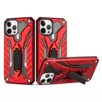 Phantom Knight Style PC + TPU Cover for iPhone 12 Pro Max Kickstand Case - Red