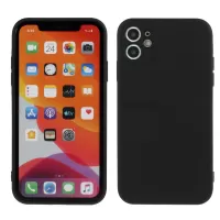 Pure Colour Matte Soft TPU Cover Phone Case for iPhone 11 6.1 inch - Black