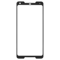 Full Size Silk Print Tempered Glass Screen Protector for Google Pixel 2 XL / Pixel XL2 - Black