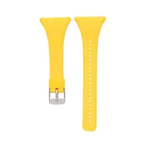 Soft Silicone Wrist Watch Strap Replacement for Polar FT4 / FT7 - Yellow