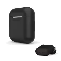 LANKILIN Shock-proof Silicone Protective Cover for Apple AirPods with Charging Case (2016) - Black