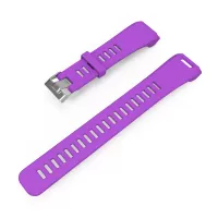 For Garmin Vivosmart HR 2-Part Silicone Watch Band Strap Replacement with Tool - Purple