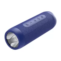 ZEALOT S22 Portable Waterproof Bluetooth Speaker FM Radio Boombox Wireless Music Speaker with Flashlight - Blue