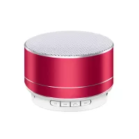 A10 Metal Portable Bluetooth Speaker Wireless Mini Phone Speaker - Red