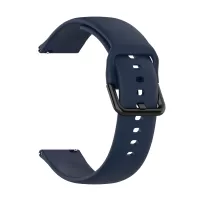 20mm Silicone Smart Watch Band for Samsung Galaxy Watch4 Classic 46mm 42mm/Galaxy Watch4 44mm 40mm/Galaxy Watch Active R500 - Dark Blue
