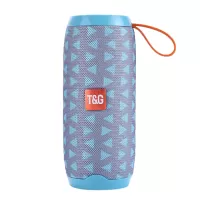 TG106 Multi-function Portable Bluetooth Speaker with MIC Support TF Card FM Hands-free - Cyan/Grey
