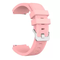 22mm Silicone Wrist Strap Pin Buckle Sports Watch Band Replacement for Huawei Watch GT - Pink
