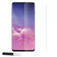 RURIHAI for Samsung Galaxy Galaxy S10 3D Full Glue UV Liquid Tempered Glass Protector Full Size [Case Friendly] (Works with UV Lamp: 109901251)