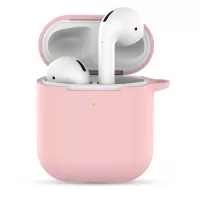 Silicone Case with Keychain for Apple AirPods with Charging Case (2019) - Rose Gold