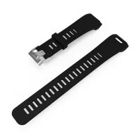 For Garmin Vivosmart HR 2-Part Silicone Watch Band Strap Replacement with Tool - Black