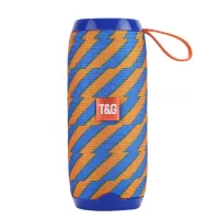 TG106 Rechargeable USB Multi-function Bluetooth Speaker with MIC Support TF Card FM Hands-free - Blue/Orange