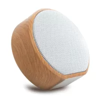 A60 Wood Grain Wireless Bluetooth Speaker Portable Mini Subwoofer Audio Stereo Loudspeaker Support TF AUX USB [Chinese Voice Prompt] - White