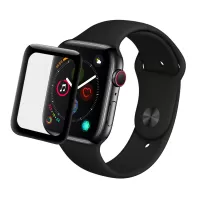 IMAK for Apple Watch Series 4 44mm [Waterproof Integral Forming Glass Version] 3D Curved Full Cover Tempered Glass Screen Protector