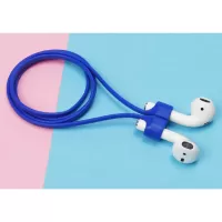 5Pcs/Set Earphone Strap Anti Lost Protective Silicone Magnetic Rope for Apple AirPods - Blue