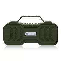 NR4500 Portable Waterproof Wireless TWS Bluetooth Speaker with Mic Support TF Card/Aux-in - Army Green