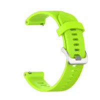 20mm Silicone Watch Strap for Garmin Forerunner 245 Smart Watch Band Replacement - Green