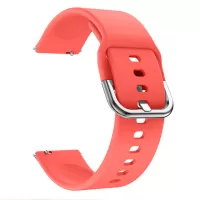 20mm Silicone Wrist Strap Replacement for Samsung Galaxy Watch4 Classic 46mm 42mm/Watch4 44mm 40mm/Garmin Move Luxe/Move Style/Move 3/Move Venu - Red