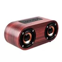 Q8 Bluetooth Dual Horn Wireless Speaker Subwoofer Support TF AUX Handsfree Stereo Call - Red