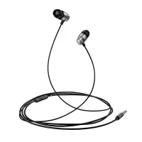 USAMS US-SJ361 EP-36 In-Ear Metal Corded Headphones - Silver