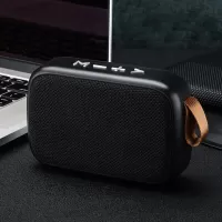 G2 Cloth Portable Mini Speaker Bluetooth Speaker Deep Bass Sound Box Speaker - Black