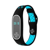 Two-tone Silicone Wristband Replacement for Xiaomi Mi Band 2 - Blue