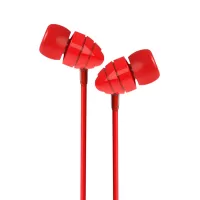 JOYROOM JR-EL112 In-ear Wire-controlled Earphone Conch Plastic Headset with Mic - Red