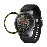 Anti Scratch Metal Smartwatch Dial Time Bezel Styling Adhesive Cover for Samsung Galaxy Watch 46mm - Yellow