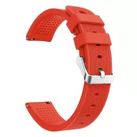 20mm Forehead Wrinkles Texture Soft Silicone Watch Band for Samsung Galaxy Watch Active SM-R500 - Orange