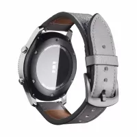 22mm Leather Strap Watch Band for Huawei Watch GT2e/GT2 46mm - Grey