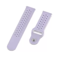 20mm Soft Ventilation Silicone Watch Band Replacement for Garmin Move Luxe/Move Style/Move 3/Move Venu - Purple