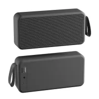 XS MAX Subwoofer Multi-function TWS Wireless Bluetooth Speaker FM Radio Music Player with Lanyard - Black