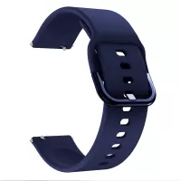 22mm Silicone Watch Strap Adjustable Wrist Band Replacement for Samsung Galaxy Watch 46mm - Navy Blue